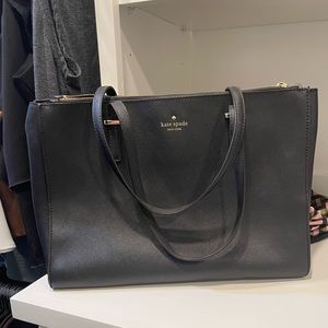 Kate Spade Black Leather Tote